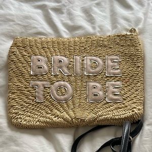 Stoney Clover woven clutch